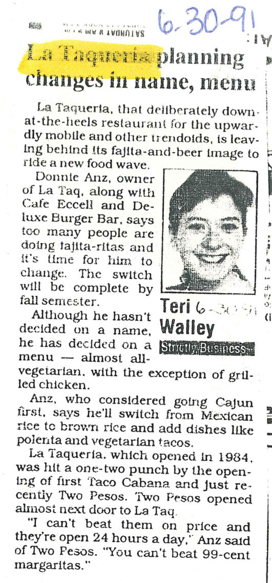 The Eagle Archives: La Taqueria